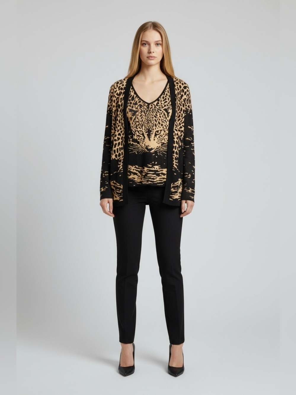 Escada Two Piece Cardigan Set